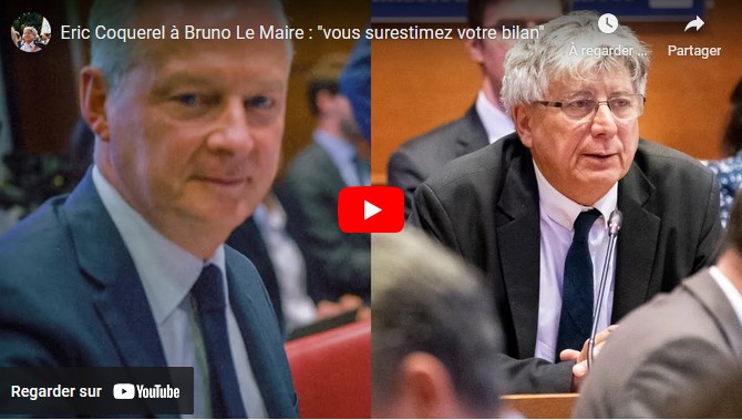 Eric Coquerel à Bruno Le Maire : « vous surestimez votre bilan »