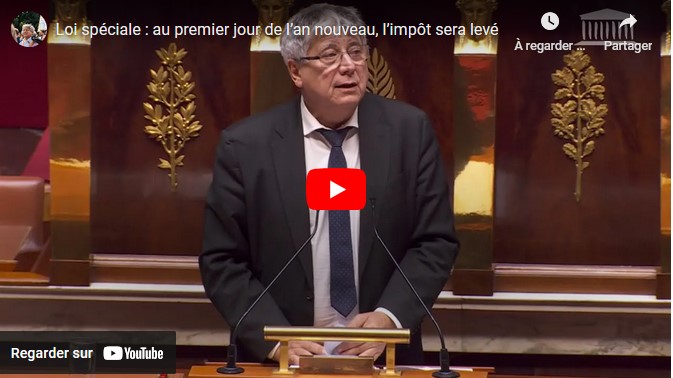 Loi spéciale : au premier jour de l’an nouveau, l’impôt sera levé