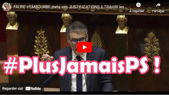 Faure s’embourbe dans ses justifications à trahir les électeurs !