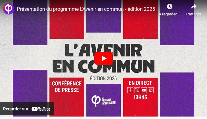 Présentation du programme L’Avenir en commun