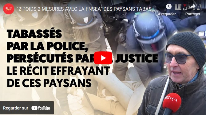 « 2 poids 2 mesures avec la FNSEA »