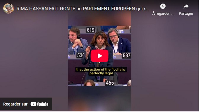 Rima Hassan dénonce le silence du Parlement Européen