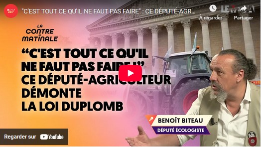 Loi Duplomb « c’est tout ce qu’il ne faut pas faire »