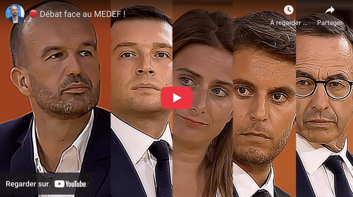 Débat face au MEDEF !