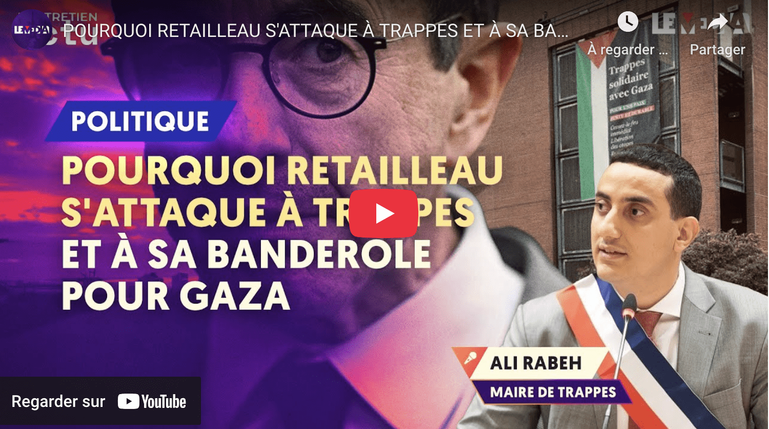 Banderole pour Gaza