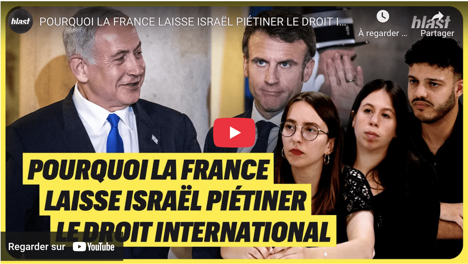 Pourquoi la France laisse Israël piétiner le droit international